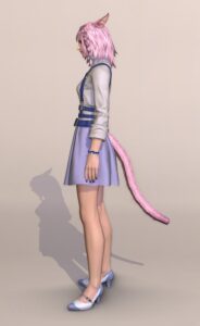 もう真夏だけどベルトレザー・コスチュームセットを使った春秋コーデ・春・左