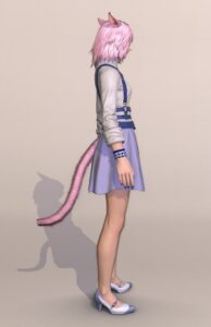 もう真夏だけどベルトレザー・コスチュームセットを使った春秋コーデ・春・右