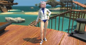 アイキャッチ・紅蓮祭2025報酬装備の水着が意外にエロ可愛いくて使いでがある件