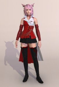 パッチ7.3で追加されたクリティカルヒッツB1・トップスがアイドルっぽくて可愛い件正面