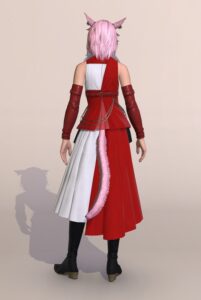 パッチ7.3で追加されたクリティカルヒッツB1・トップスがアイドルっぽくて可愛い件背面