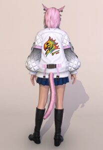 PVPシリーズレベル25で手に入るエアーストリート・ジャケットを使ったミラプリ背面
