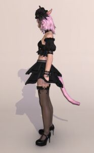 課金装備ガラテア・コスチュームセットで地雷系ミラプリ左