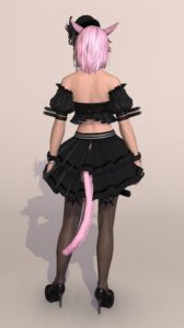 課金装備ガラテア・コスチュームセットで地雷系ミラプリ背面