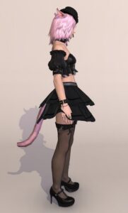 課金装備ガラテア・コスチュームセットで地雷系ミラプリ右