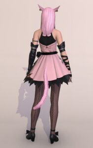 パッチ7.4で追加された課金装備ビブラプリンセス・ドレスを使ったHimechanミラプリ背面