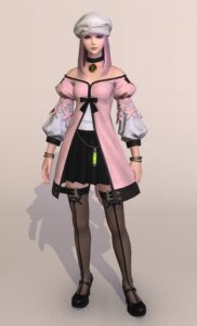 パッチ7.4で追加された課金装備エンフォーチュンテラー・トップスをつかったHimechanミラプリ正面