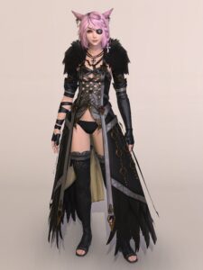 リーパー用AF6胴装備アサシン・コートを使ったダークヒロインミラプリ正面