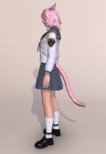 エデュカント・セーラートップスとヴァレンティオンカンフィー・スカートで春先JKミラプリ左