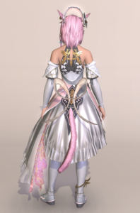 【課金アイテム】スフェーン装備のネオクイーン・ドレスでゲーミングミラプリ背面